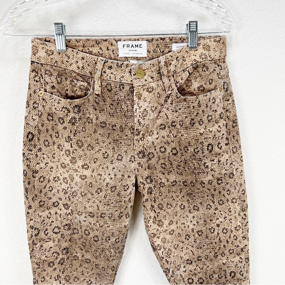 FRAME Le Crop Vanilla Mini Bootcut Lcmbrs790p Capri Cropped Jeans Snake 26 - Picture 4 of 8